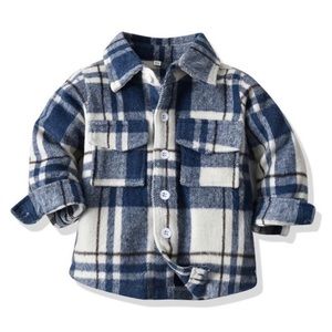TODDLER BOY BLUE FLANNEL